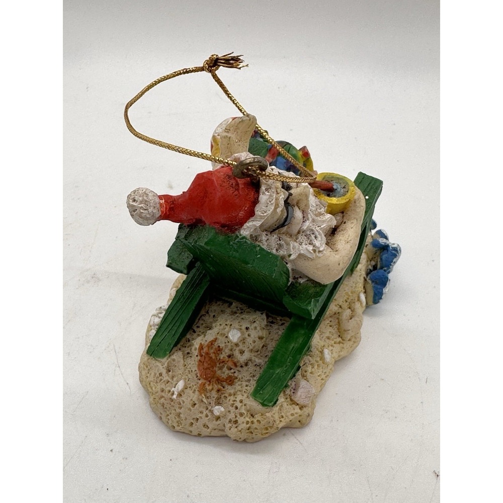 Seaside Santa by ERCO Beach Santa Ornament Sunglasses Florida Coastal‎ - Picture 5 of 7
